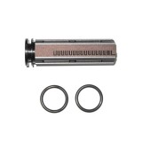 Pistone con Testa in Alluminio Semidentato