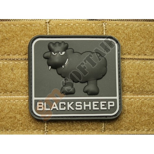 Patch Black Sheep (nera con scritta grigia)