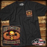 T-Shirt Airborne Death From Above Nera tg.M (7.62 DESIGN)