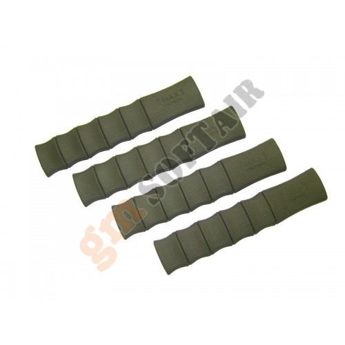 Pannelli Copri RIS MAX Tactical in Gomma Neri