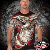 T-Shirt Combat Wounded Purple Nera tg.M