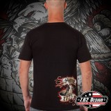 T-Shirt Combat Wounded Purple Nera tg.M