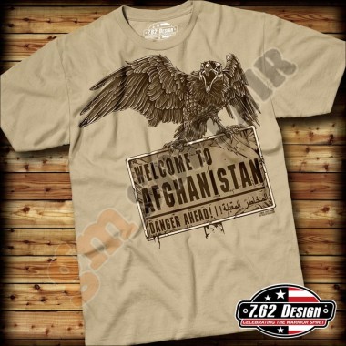T-Shirt Welcome to Afghanistan Sabbia tg.L (7.62 DESIGN)