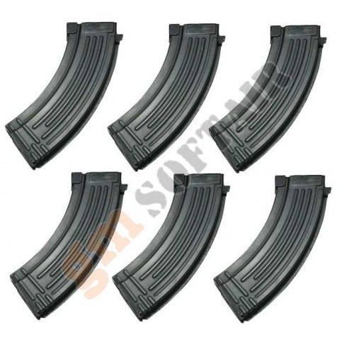 Set da 6 Caricatori Monofilari per AK47 da 150bb