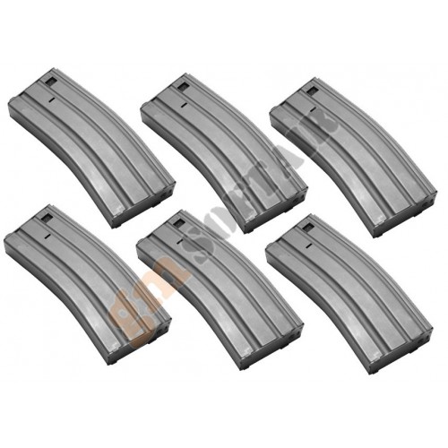 Set da 6 Caricatori Monofilari per M4/M16 da 130bb