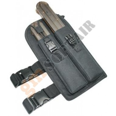 P90 Magazines Thigh Speed Pouch (Black) (E051-B CLASSIC ARMY)