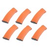 Set da 6 Caricatori Maggiorati per AK74 da 500bb Orange