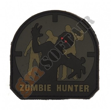 Patch in PVC Zombie Hunter Black (444110-3579 101 INC)