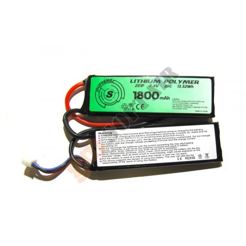 LiPo 7.4 x 1800 25 C Tavoletta LiPo 7.4 x 1800 25 C Tavoletta