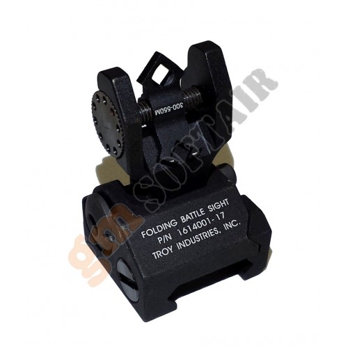 Tacca di Mira Posteriore Flip-Up Troy Nera