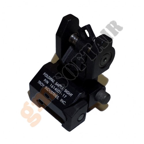 Tacca di Mira Posteriore Flip-Up Troy Nera