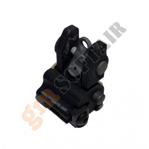 Tacca di Mira Posteriore Flip-Up Troy Nera