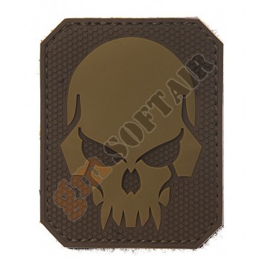 Patch 3D PVC Pirate Skull Brown (444150-3726 101 INC)