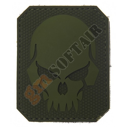 Patch 3D PVC Pirate Skull Brown