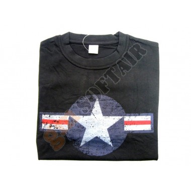 T-Shirt WWII USAF Nera tg. S (FOSTEX)