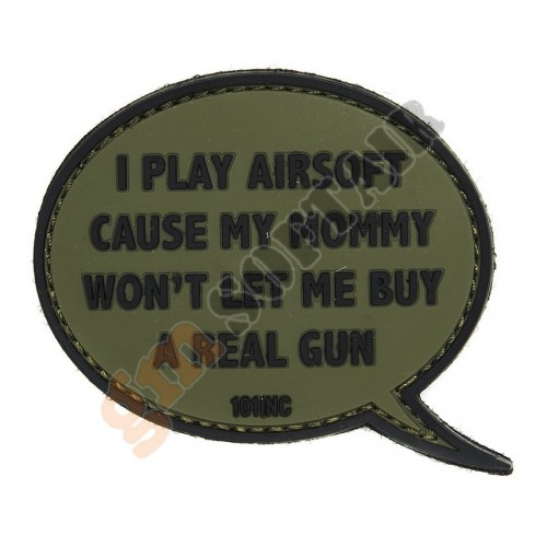 Patch PVC I Play Airsoft (444130-3878 101 INC)