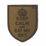 Patch PVC Keep Calm Tan (444180-3841 101 INC)