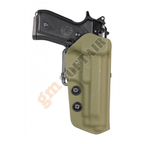 Fondina Rigida da Cinta per Glock Verde