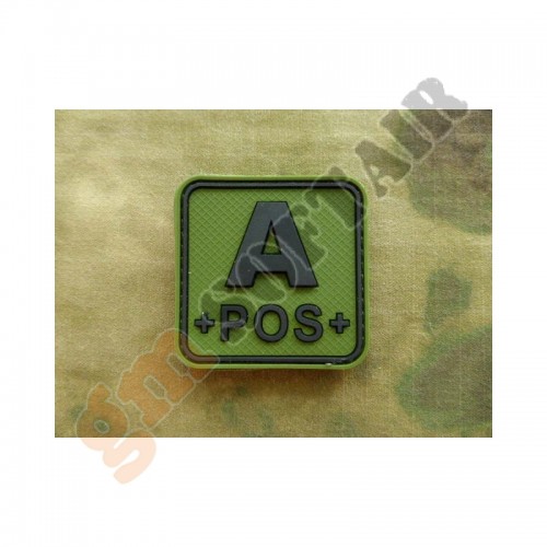 Patch Quadrata Verde A Negativo