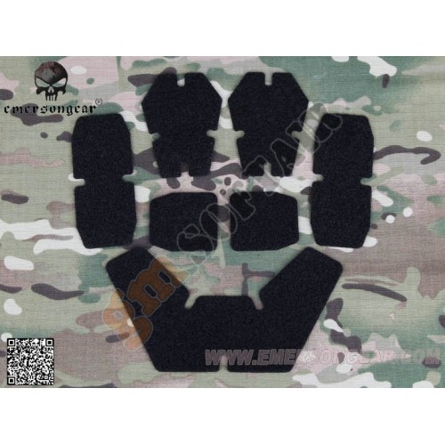 Velcri Adesivi per Elmetti Neri