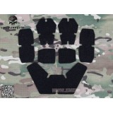 Velcri Adesivi per Elmetti Neri