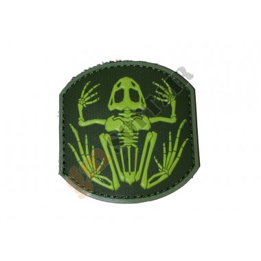 Patch PVC Frog Skeleton Tono su Tono Verde (EMERSON)