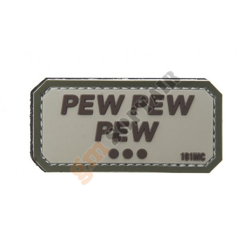 Patch 3D PVC Pew Pew Pew Sfondo TAN