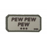 Patch 3D PVC Pew Pew Pew Sfondo TAN