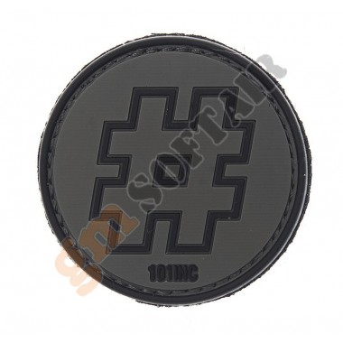 Patch 3D PVC Hashtag Black (444100-3801101 INC)