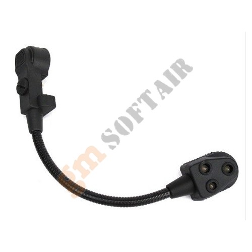 Microfono con Led per BowMan Evo III Nero