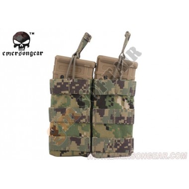 Open Top Double Magazine Pouch M4-M16 AOR2 (EM6354 EMERSON)