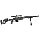MB4410D Sniper Rifle con Ottica e Bipiede Nero