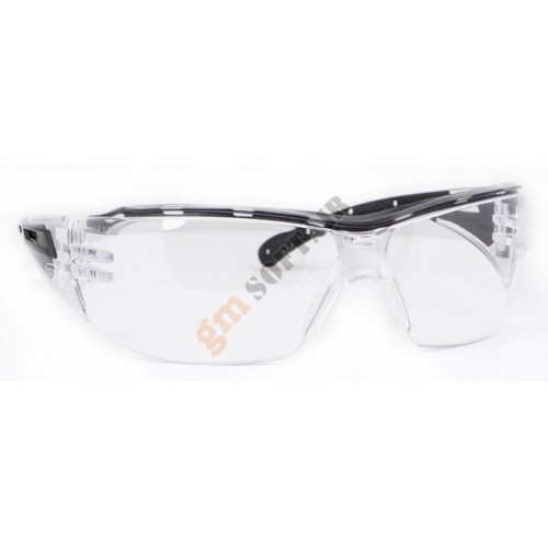 Occhiale Victor Trasparente con Montatura Nera Occhiale Victor Trasparente con Montatura Nera