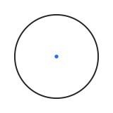 35mm Red-Green-Blue Dot Tube Reflex Optic Nero