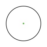 35mm Red-Green-Blue Dot Tube Reflex Optic Nero