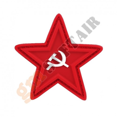 Patch 3D PVC Red Star