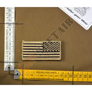 Patch Ricamata USA Sabbia Destra (PRC279 LA PATCHERIA)