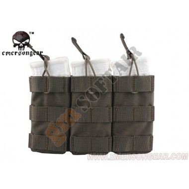 Open Top Triple Magazine Pouch M4-M16 Foliage Green (EM6355 EMERSON)