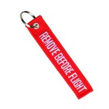 Portachiavi REMOVE BEFORE FLIGHT Rosso