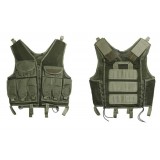 Gilet Tattico Rete e Cordura Verde (2ET02V Vega Holster)
