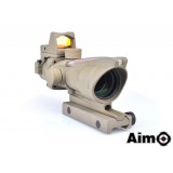 Acog 4X32C Source Fiber con Dot RMR TAN