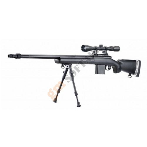 MB4405D Sniper Rifle con Ottica e Bipiede Nero