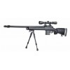 MB4405D Sniper Rifle con Ottica e Bipiede Nero