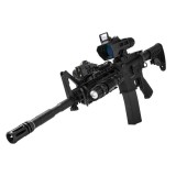 ADO 3-9X42 Scope w/Flip Up Red Dot Optic BK