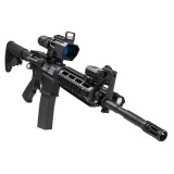 ADO 3-9X42 Scope w/Flip Up Red Dot Optic BK