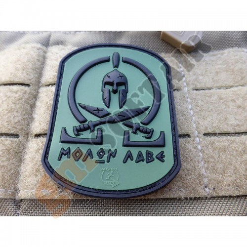 Patch Molon Labe Spartan Verde