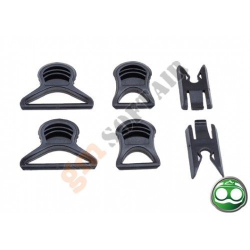 Set Supporti Occhiali per Elmetti FAST Neri Set Supporti Occhiali per Elmetti FAST Neri