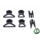 Set Supporti Occhiali per Elmetti FAST Neri