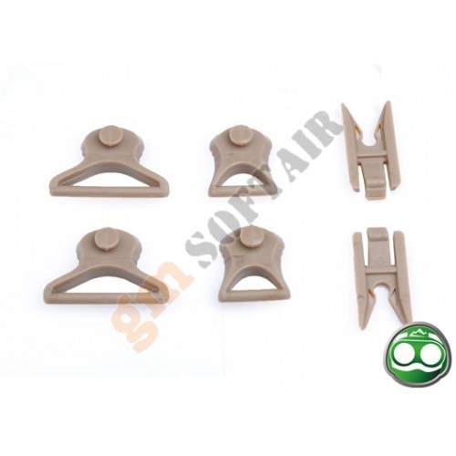 Set Supporti Occhiali per Elmetti FAST Desert