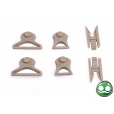 Set Supporti Occhiali per Elmetti FAST Desert